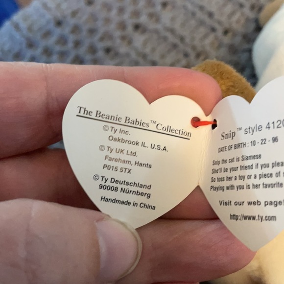 Snip the Siamese cat beanie baby. - Picture 5 of 8